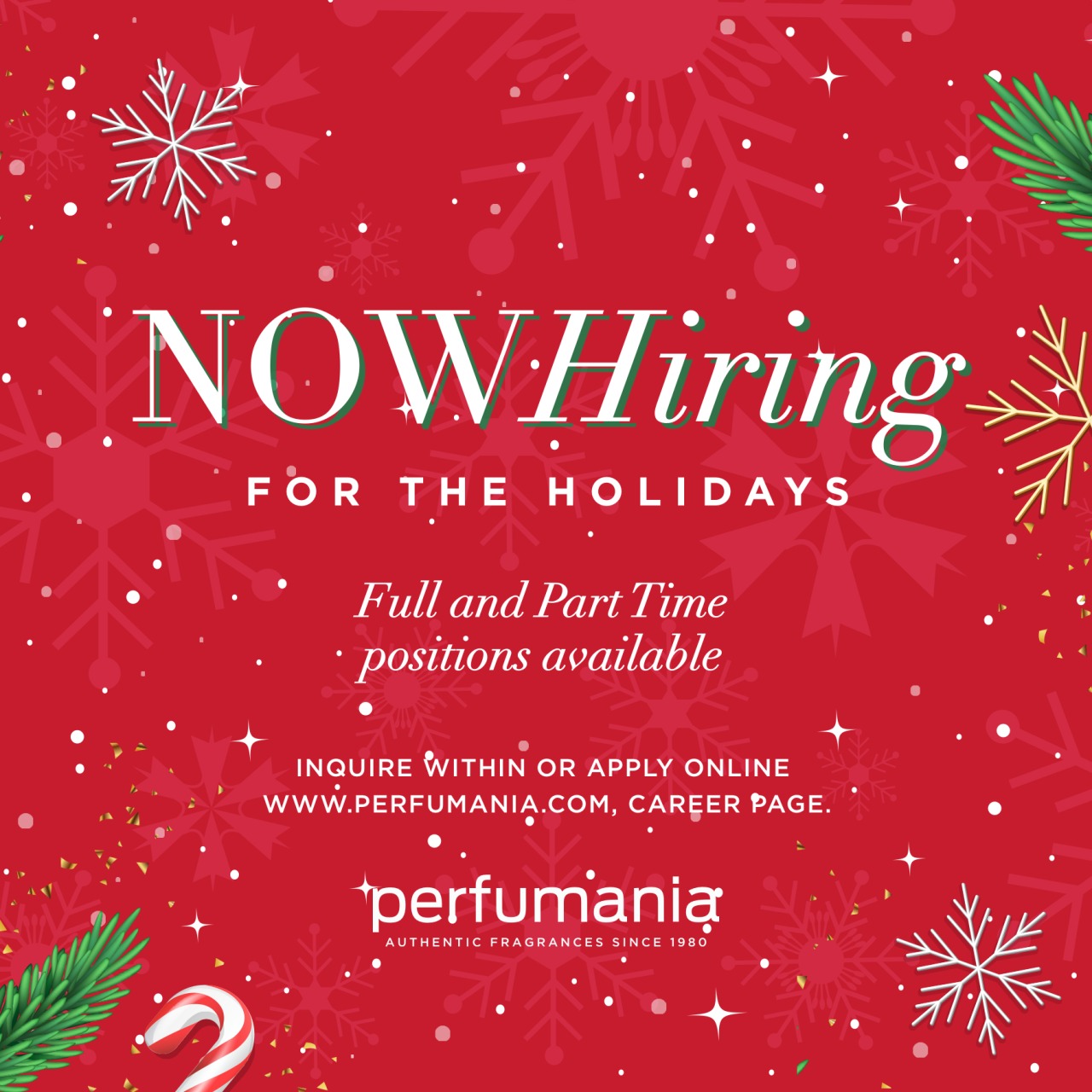 Join Our Holiday Team at Perfumania! thumbnail