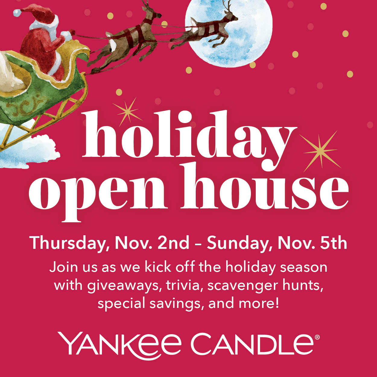 Join us for our Holiday Open House! icon