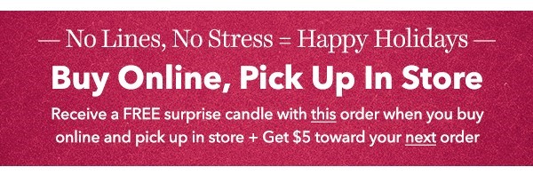 Buy Online and Pick Up in Store at Yankee Candle icon
