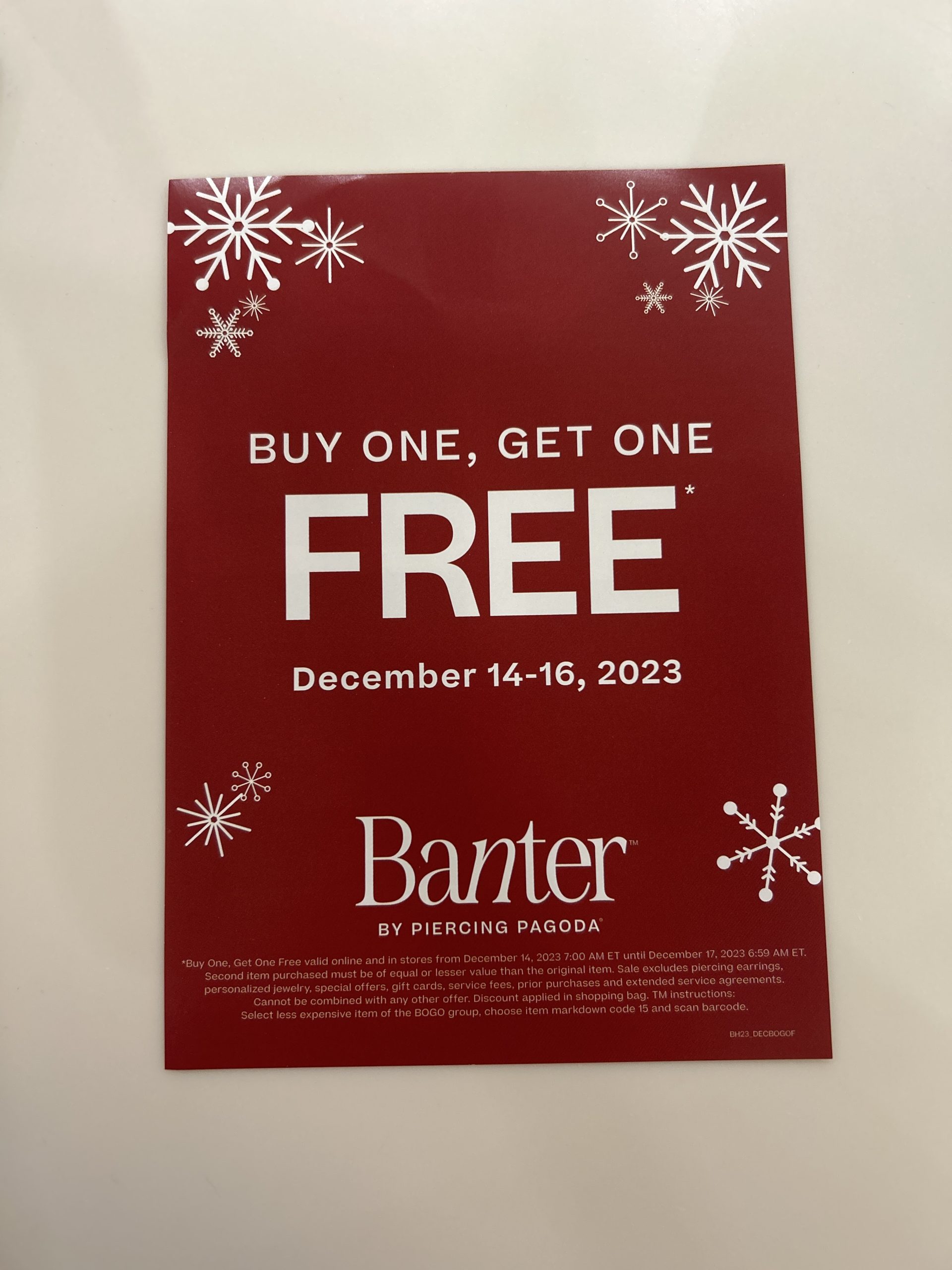 BOGO Free at Banter by Piercing Pagoda icon