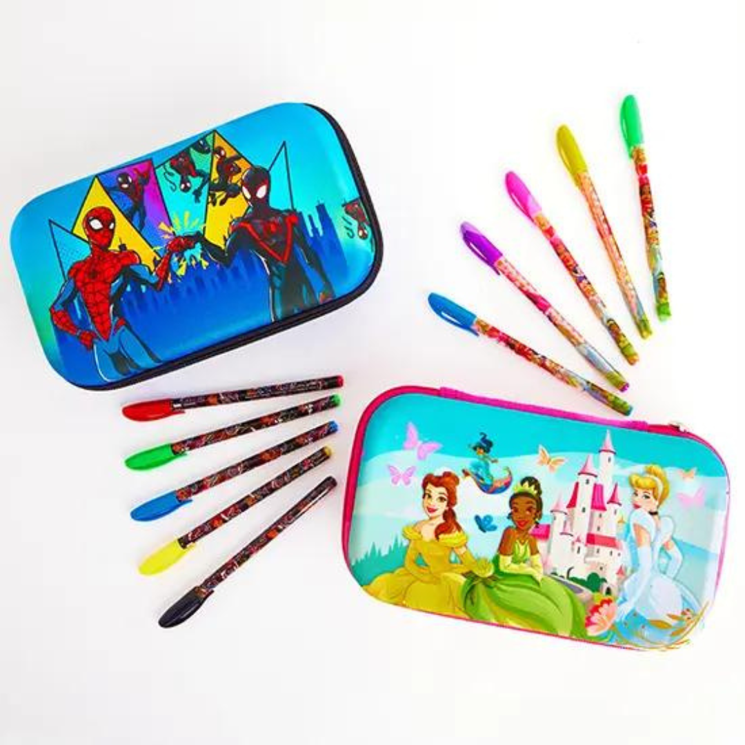 BURLINGTON Burlington pencil cases with Spiderman and Disney Princesses
