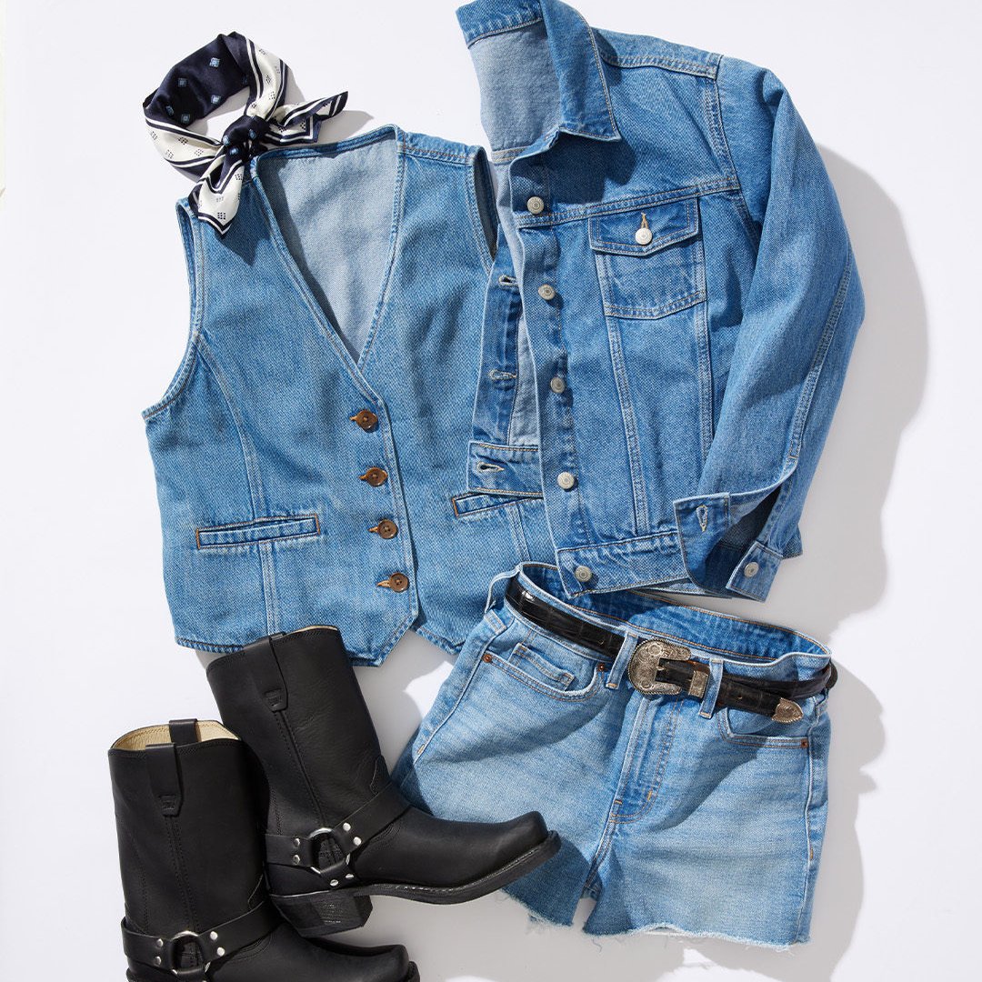 OLD NAVY Old Navy denim outfit with boots
