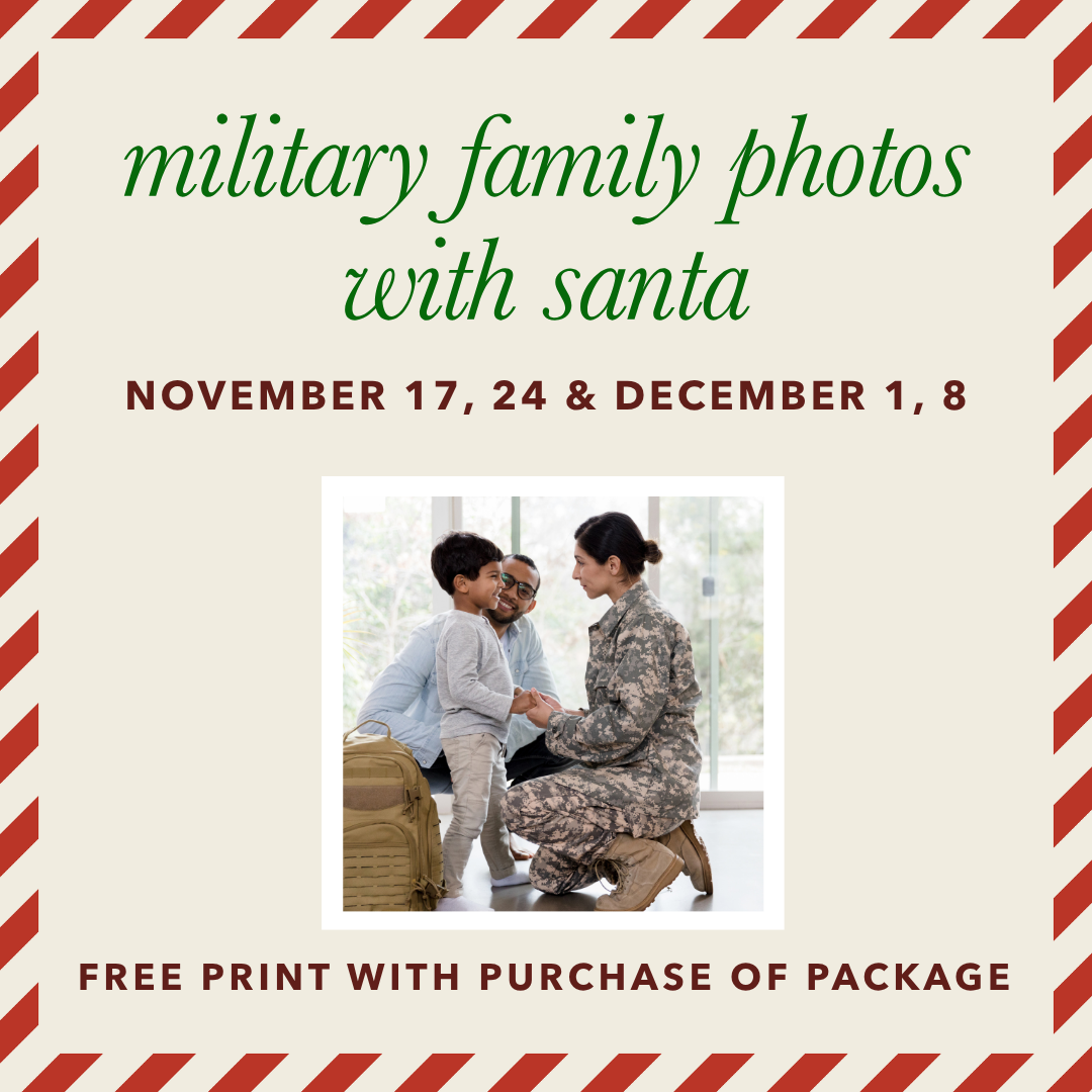 Military Family Photos with Santa!