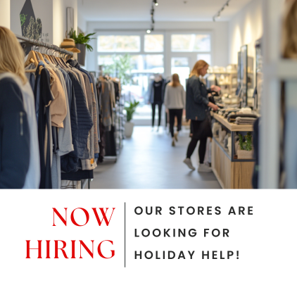 Now Hiring! Holiday Help